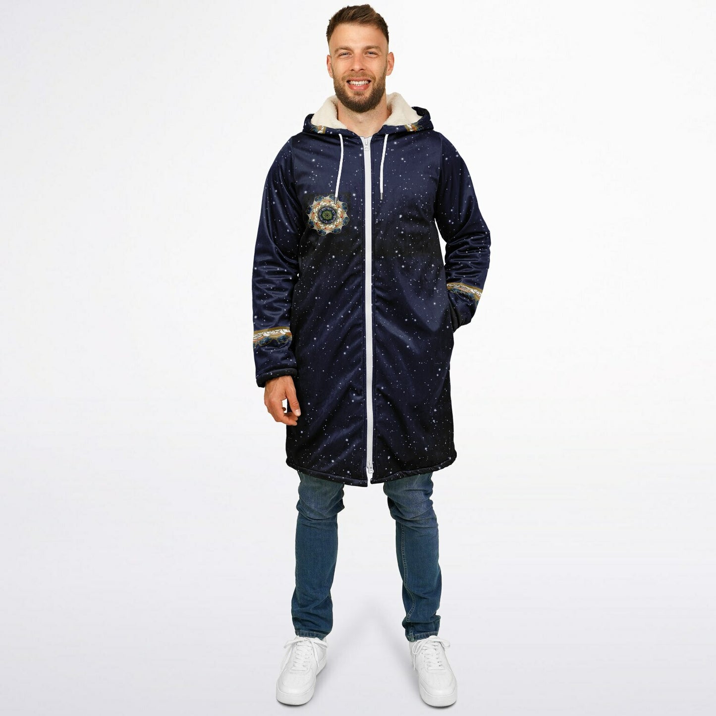 Great cosmos wheel zipper cloak