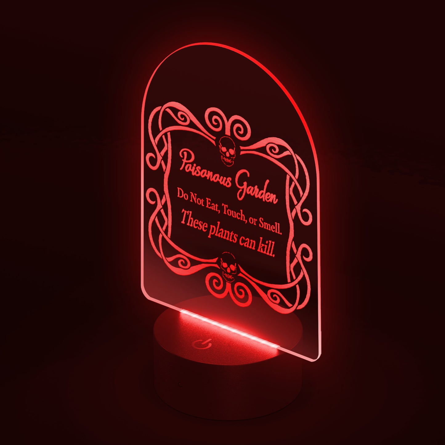 Poisonous Plant Indoor Sign - Acrylic - LED