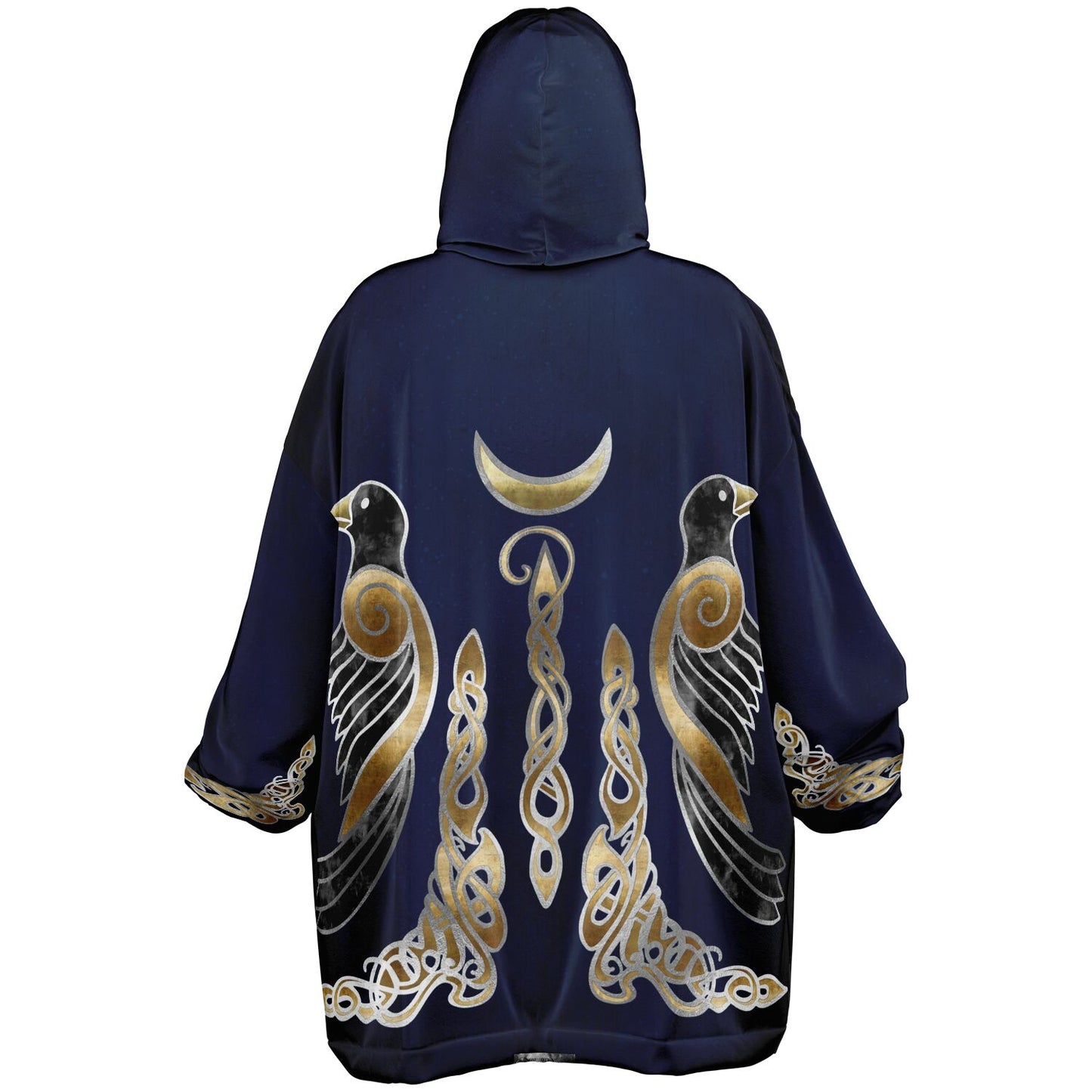 Crow Viking Runes Blue