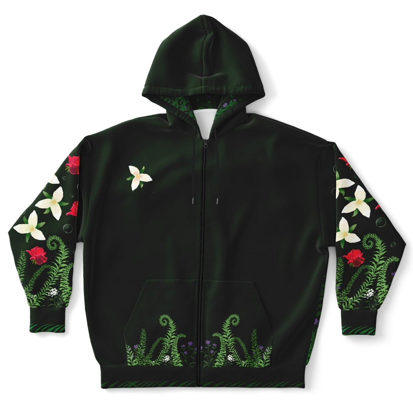 Pacific Northwest Night forest Zip Hoodie 2x - 6x