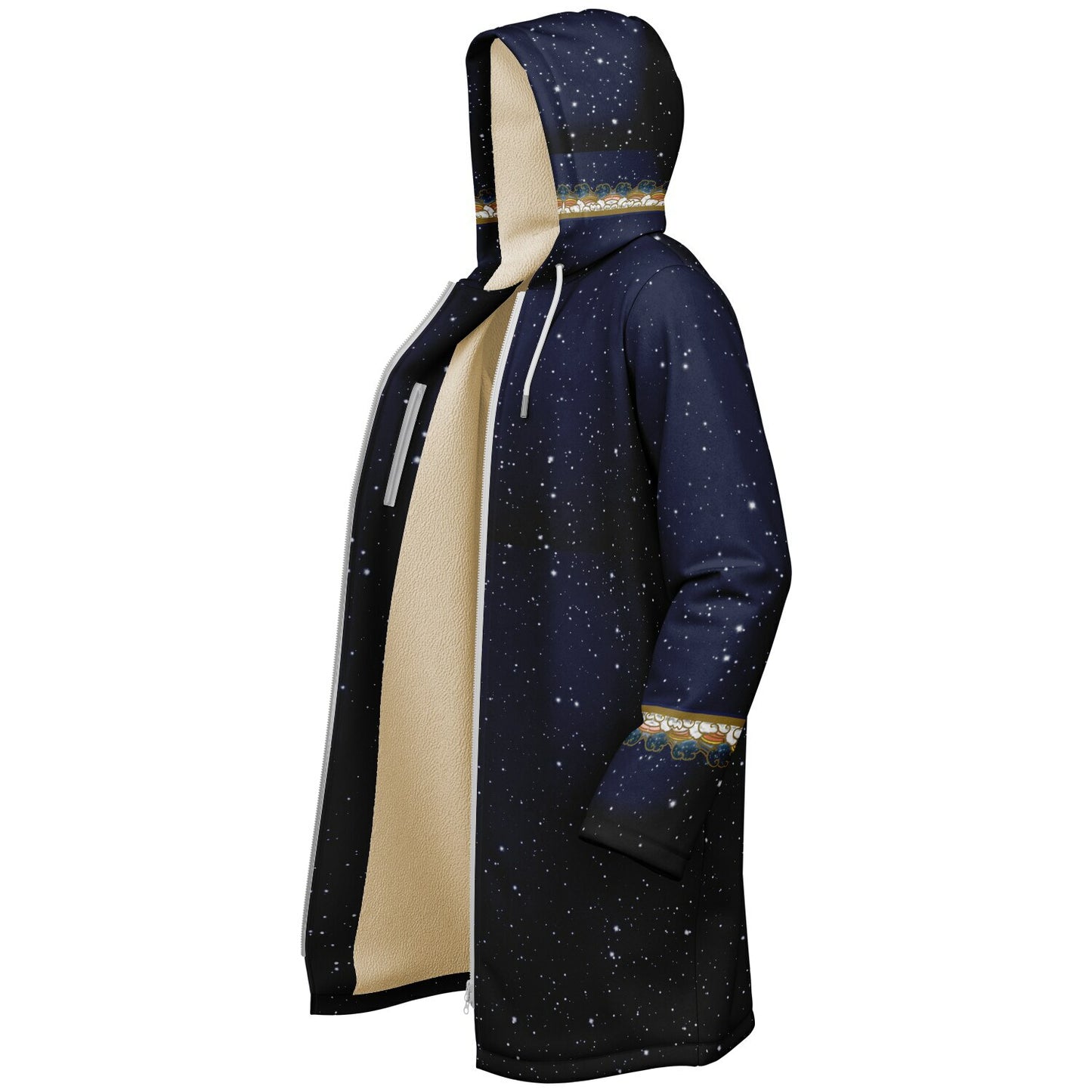 Great cosmos wheel zipper cloak