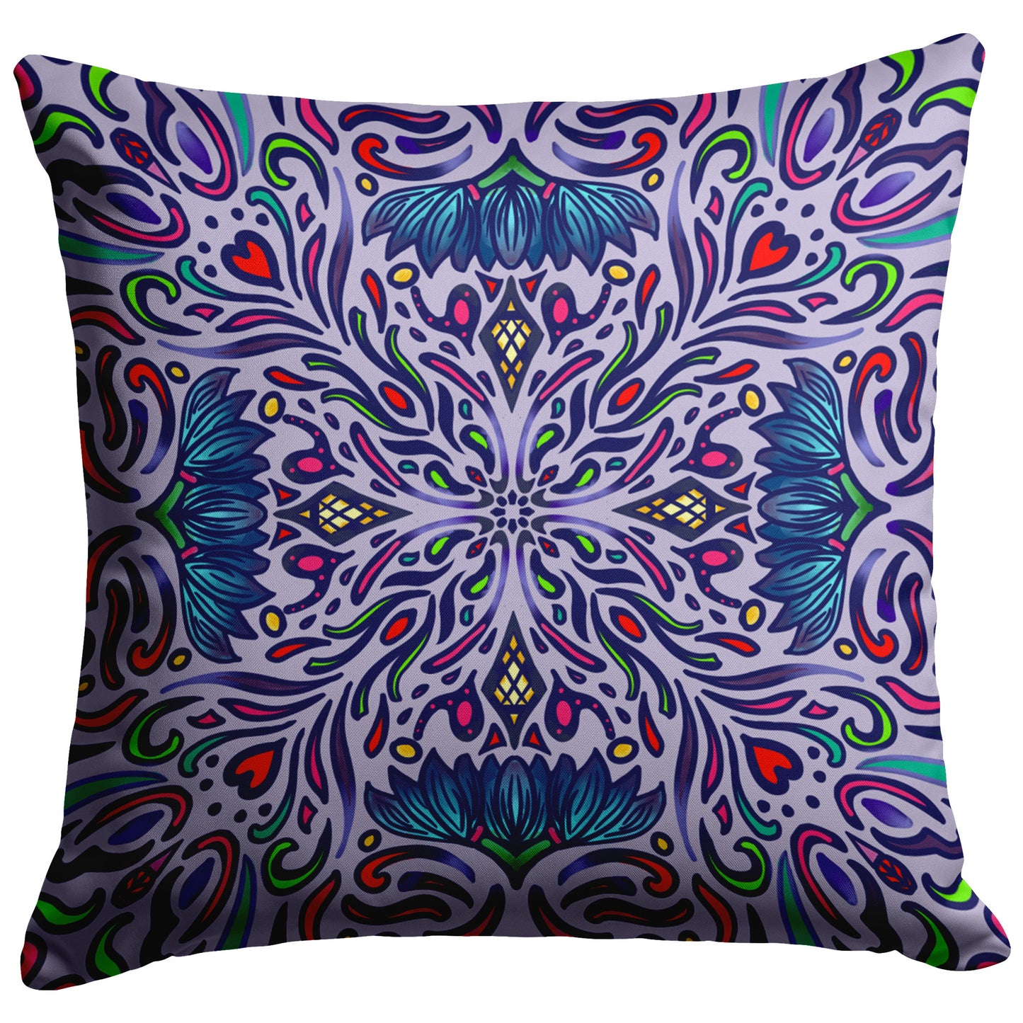 Lavenders is blue mandala pillow