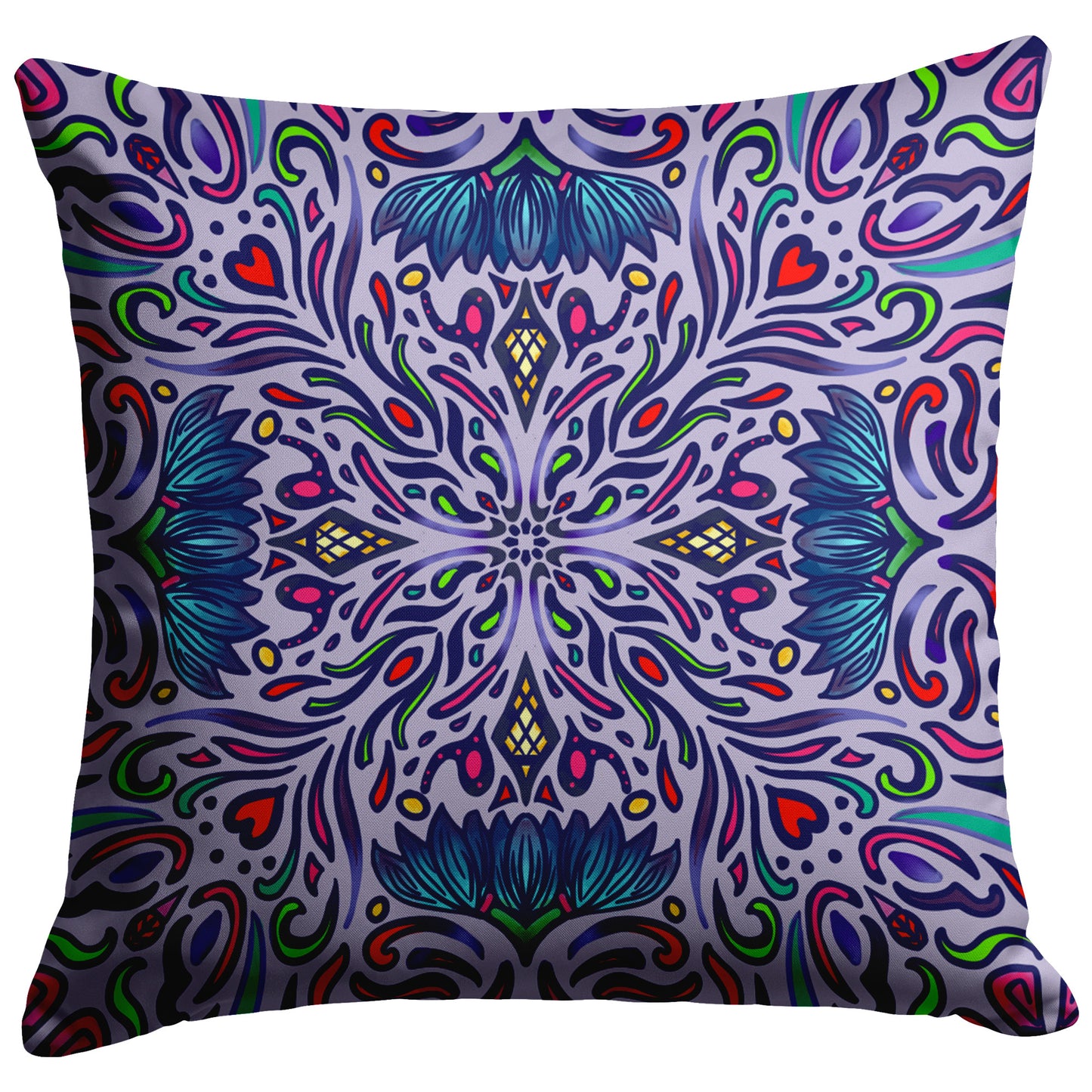 Lavenders is blue mandala pillow