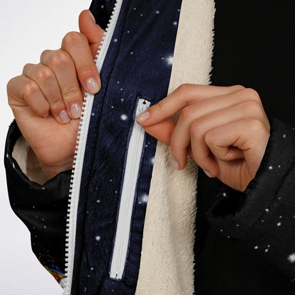 Great cosmos wheel zipper cloak