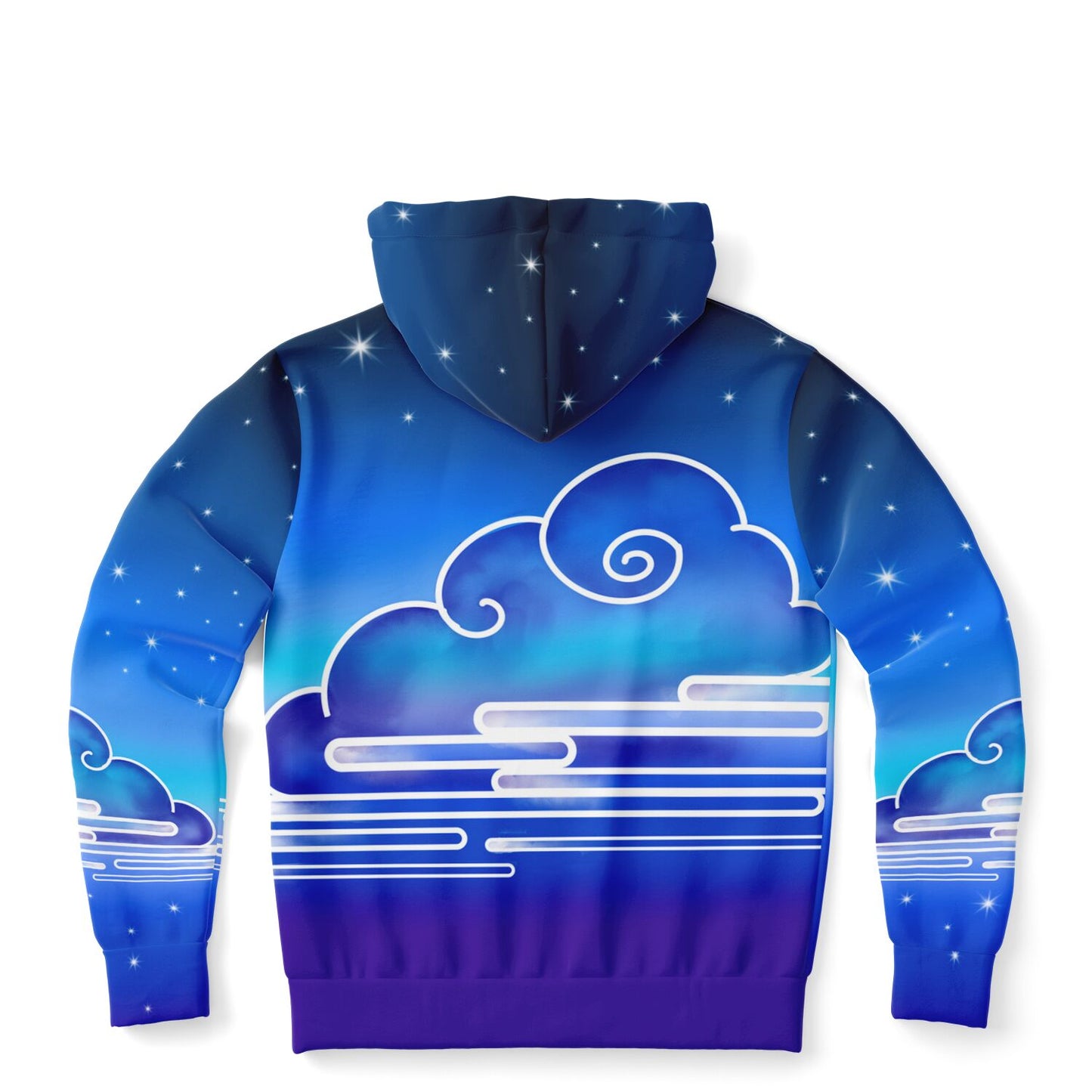 Cloud View Night Zip-Up Hoodie - XS -4XL