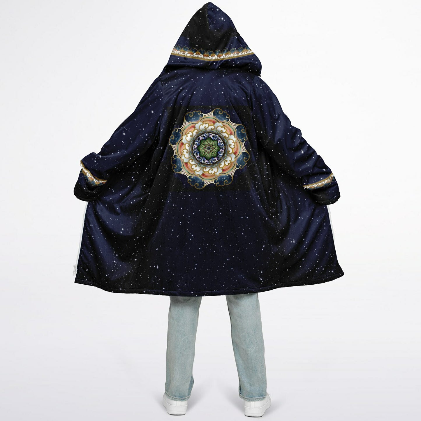 Great cosmos wheel zipper cloak