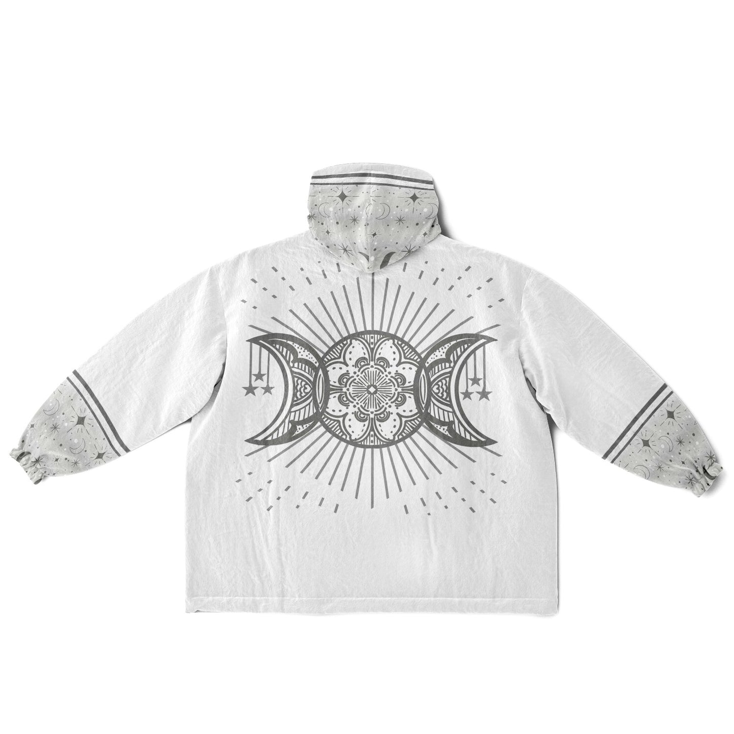 Triple Moon Subtlety  Reversible Snug Hoodie