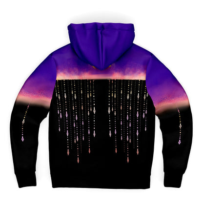 Crystal Rain fleece zip hoodie