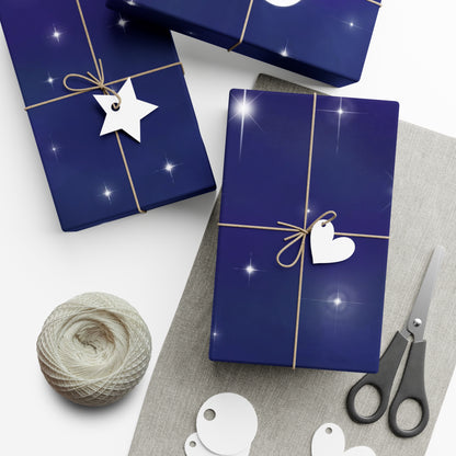 Full Moon Starry Night Sky Gift Wrap Papers