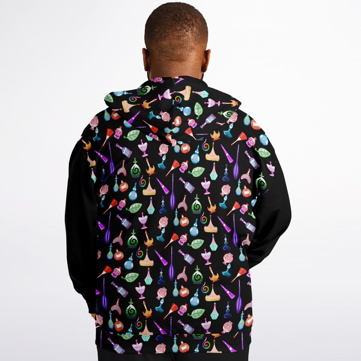 A heap of potions, zipper hoodie
