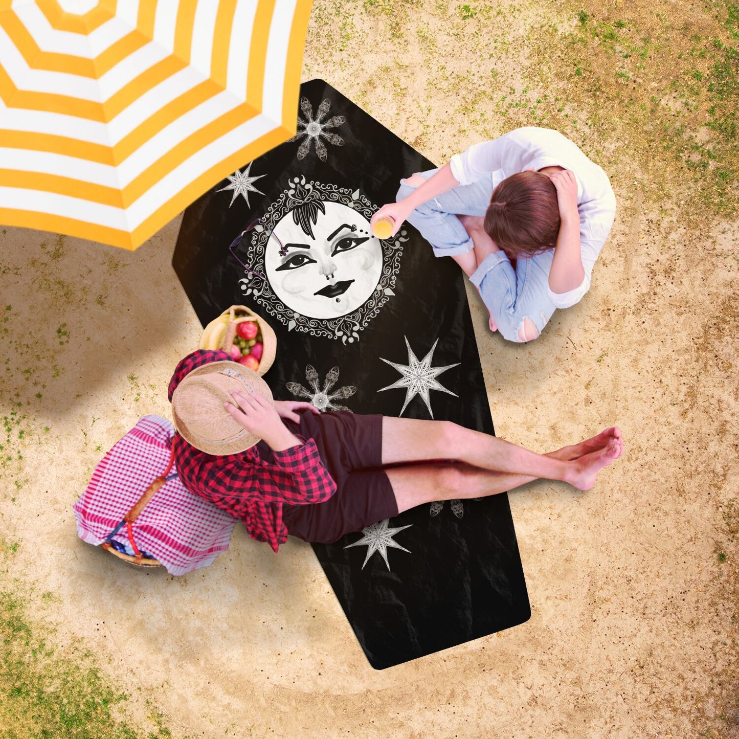 Gothic Beach Towel - Moon Bathing