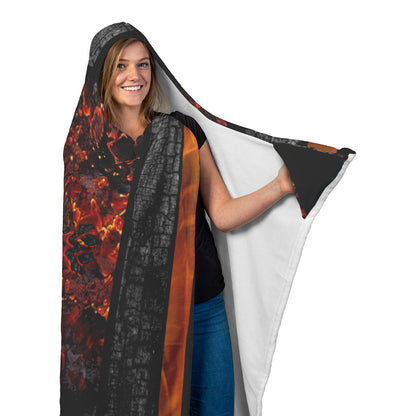 Fire My Spirit Hooded fleece blanket