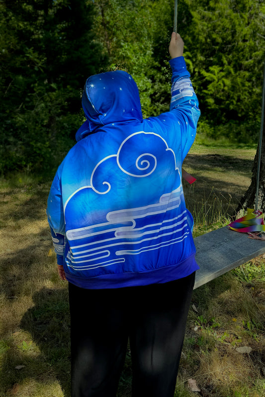 Cloud Viewing Night Zip Hoodie - 2XL - 6 XL