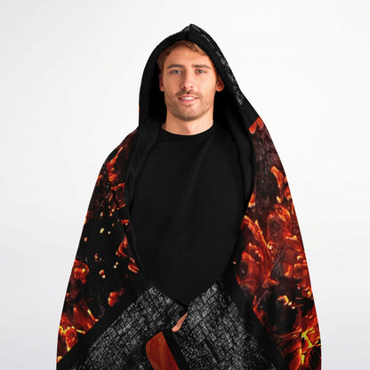 The element of fire and spirit, hooded, blanket