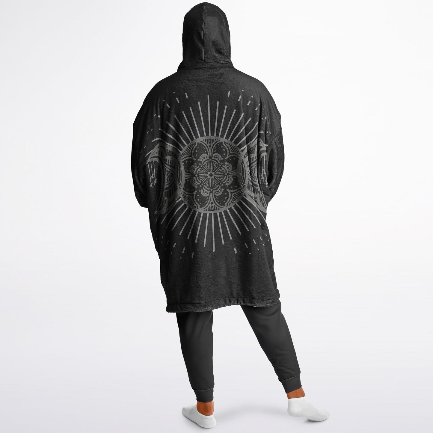 Triple Moon Subtlety  Reversible Snug Hoodie