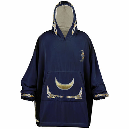 Crow Viking Runes Blue