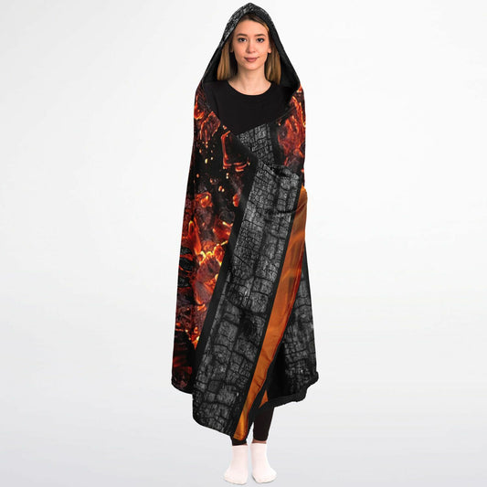 The element of fire and spirit, hooded, blanket
