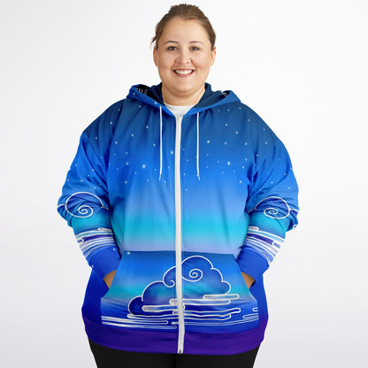 Cloud Viewing Night Zip Hoodie - 2XL - 6 XL