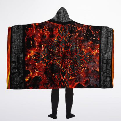 The element of fire and spirit, hooded, blanket
