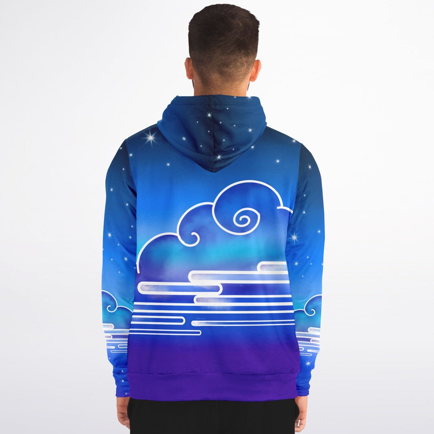 Cloud View Night Zip-Up Hoodie - XS -4XL