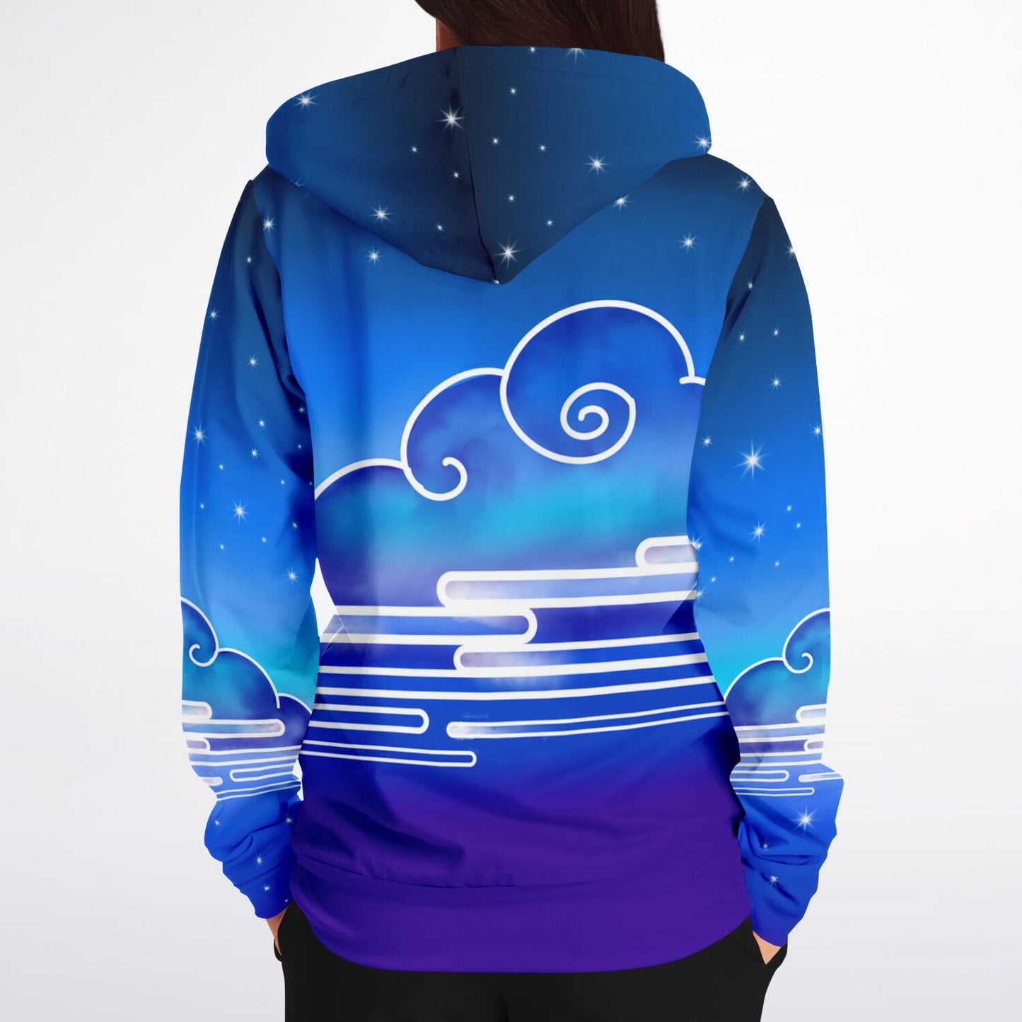 Cloud View Night Zip-Up Hoodie - XS -4XL