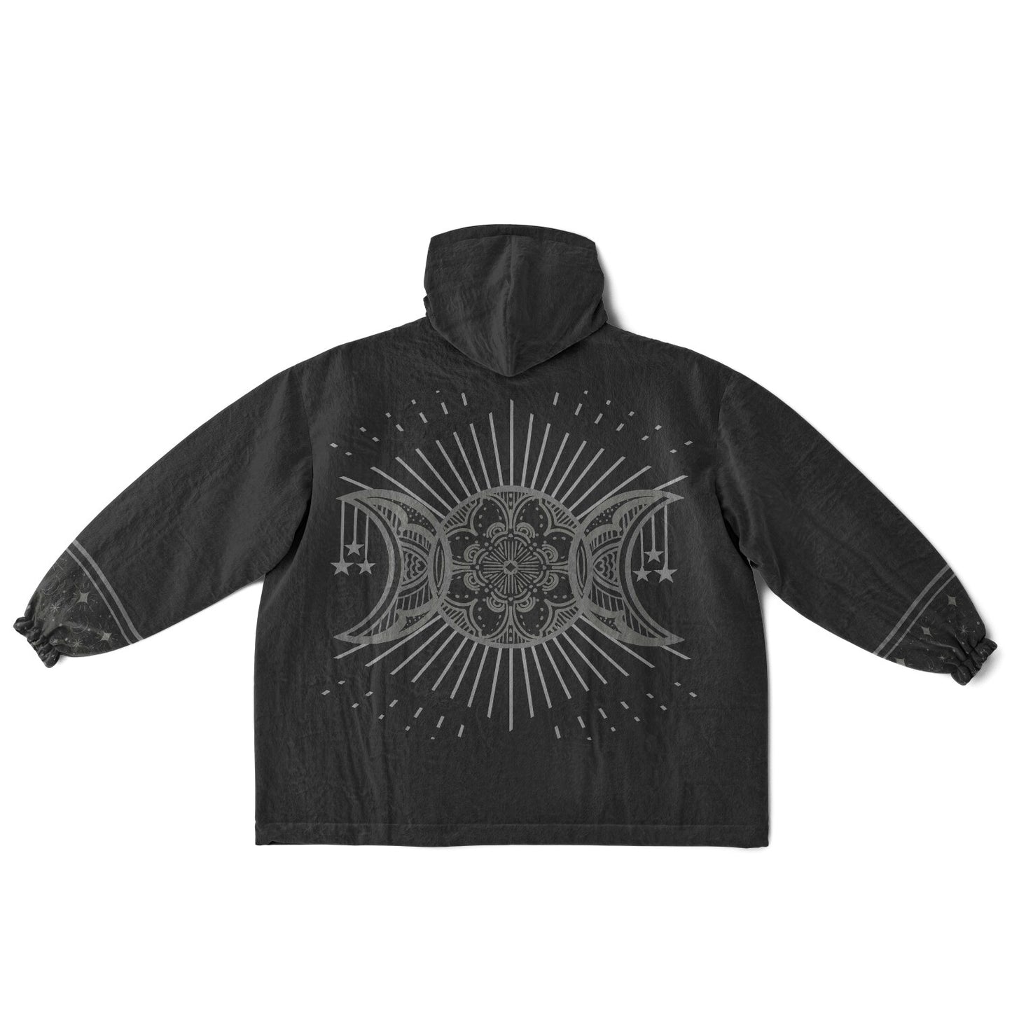 Triple Moon Subtlety  Reversible Snug Hoodie