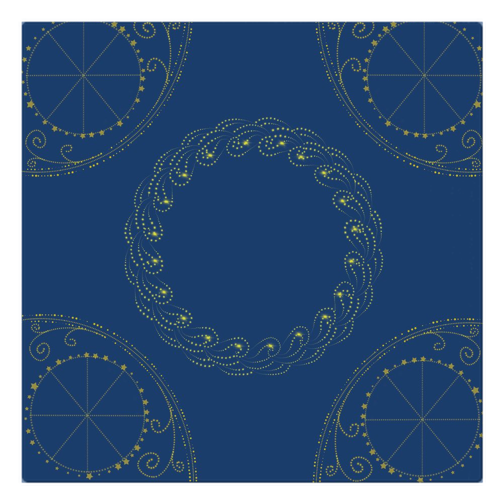 Astrological Impression Altar Cloth