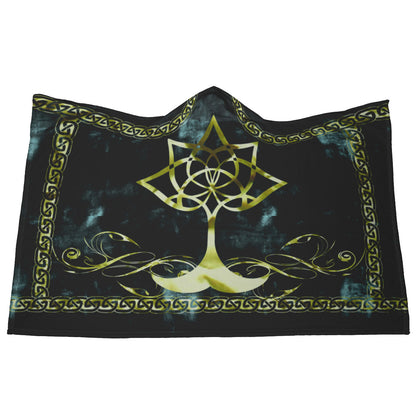 Celtic Gold Protection Hooded Blanket
