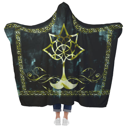 Celtic Gold Protection Hooded Blanket