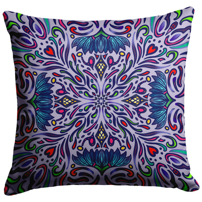 Lavenders is blue mandala pillow