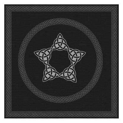 Silver pentagram Celtic Tablecloths